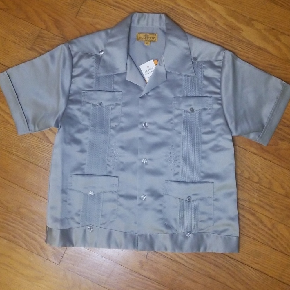 Boy Guayabera shirt